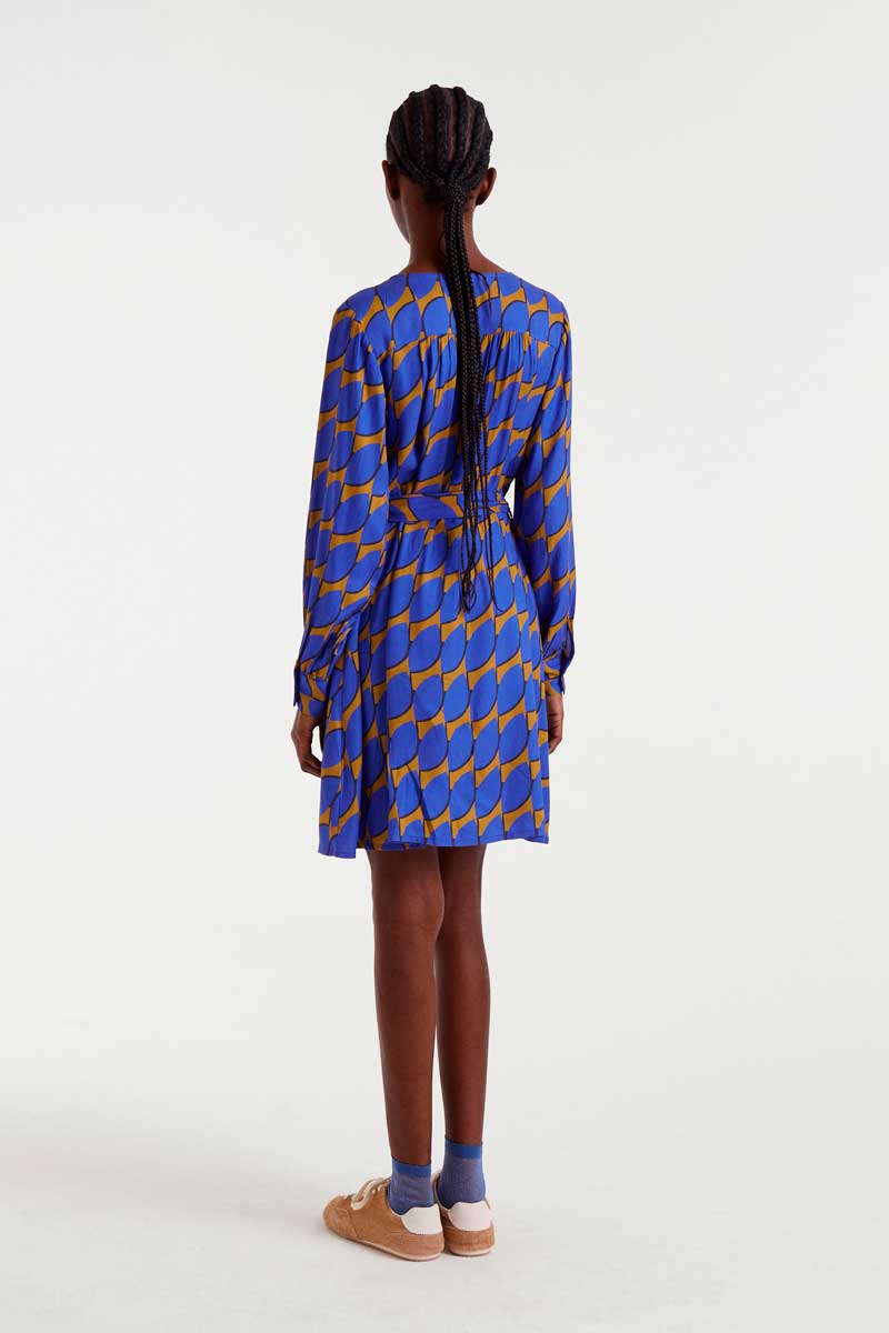Robe Skouros Shorty Bleu Multi Compania Fantastica