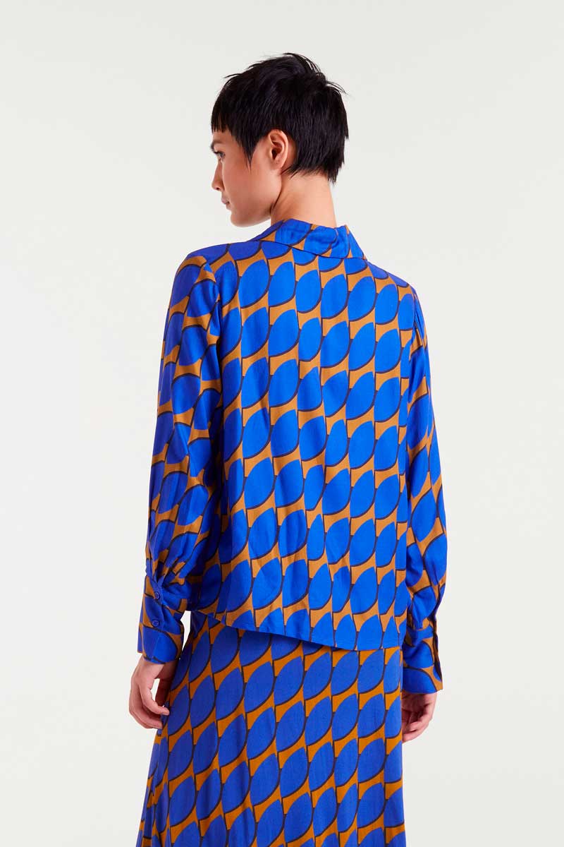 Chemise Skouros Shirty Bleu Multi Compania Fantastica