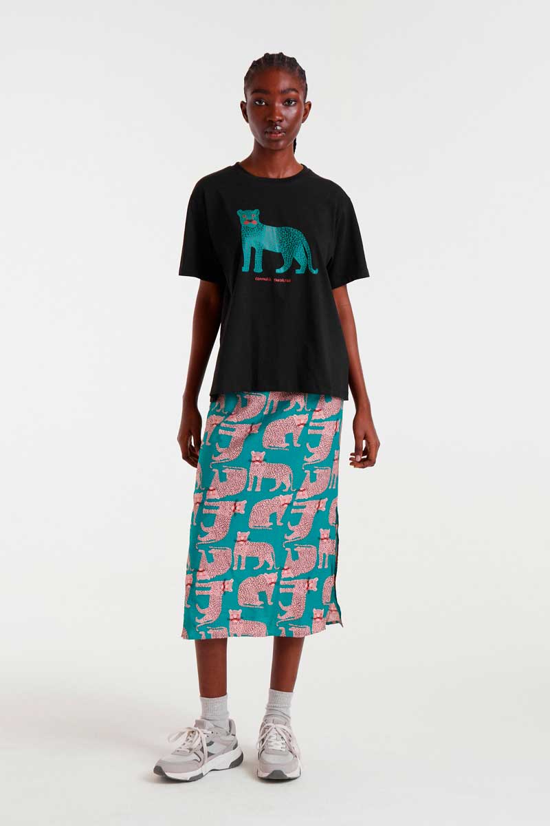 T-Shirt S/S Noir Compania Fantastica