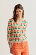 Cardigan Tulip Knit Beige Compania Fantastica
