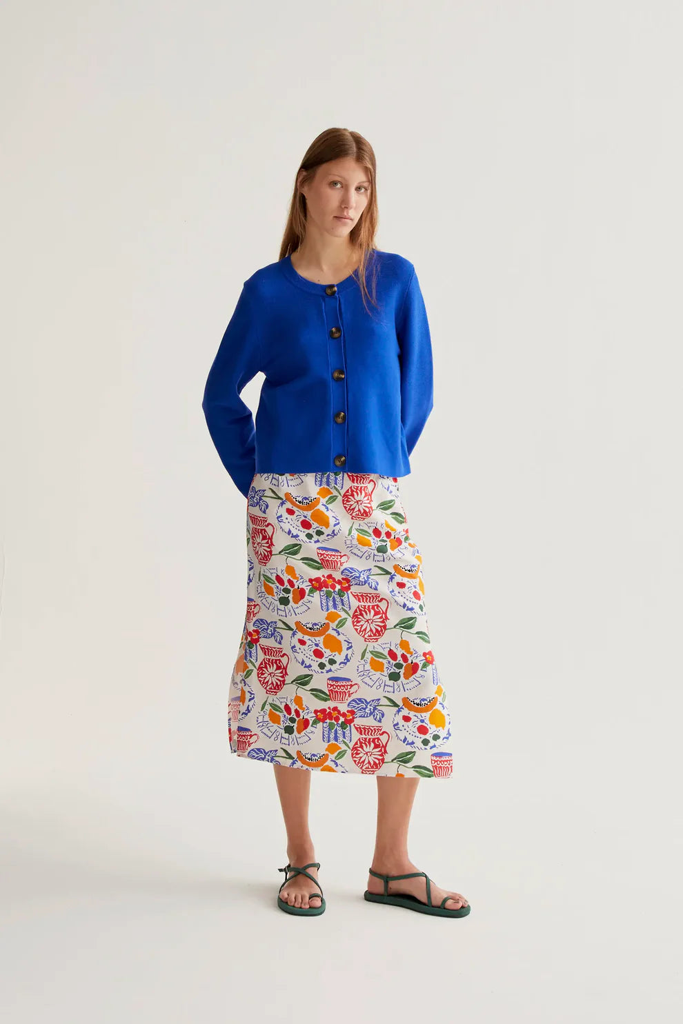Blue Knit Cardigan Compania Fantastica