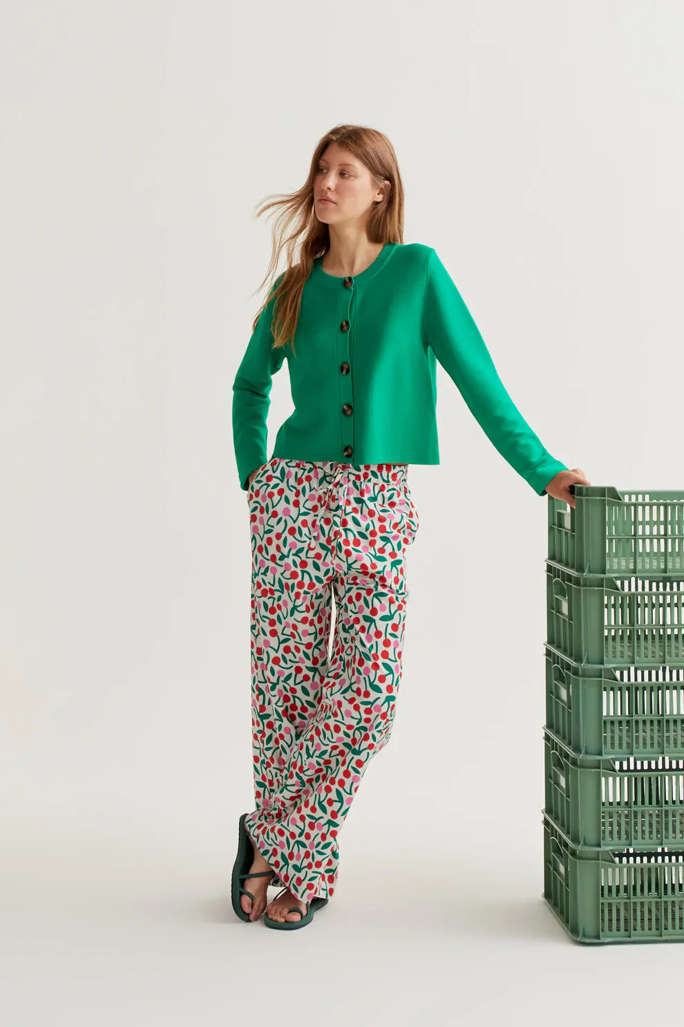 Cardigan Vert Knit Compania Fantastica