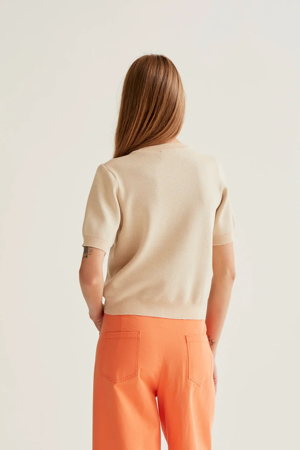 Pull Imprimé Tulipes Beige Compania Fantastica