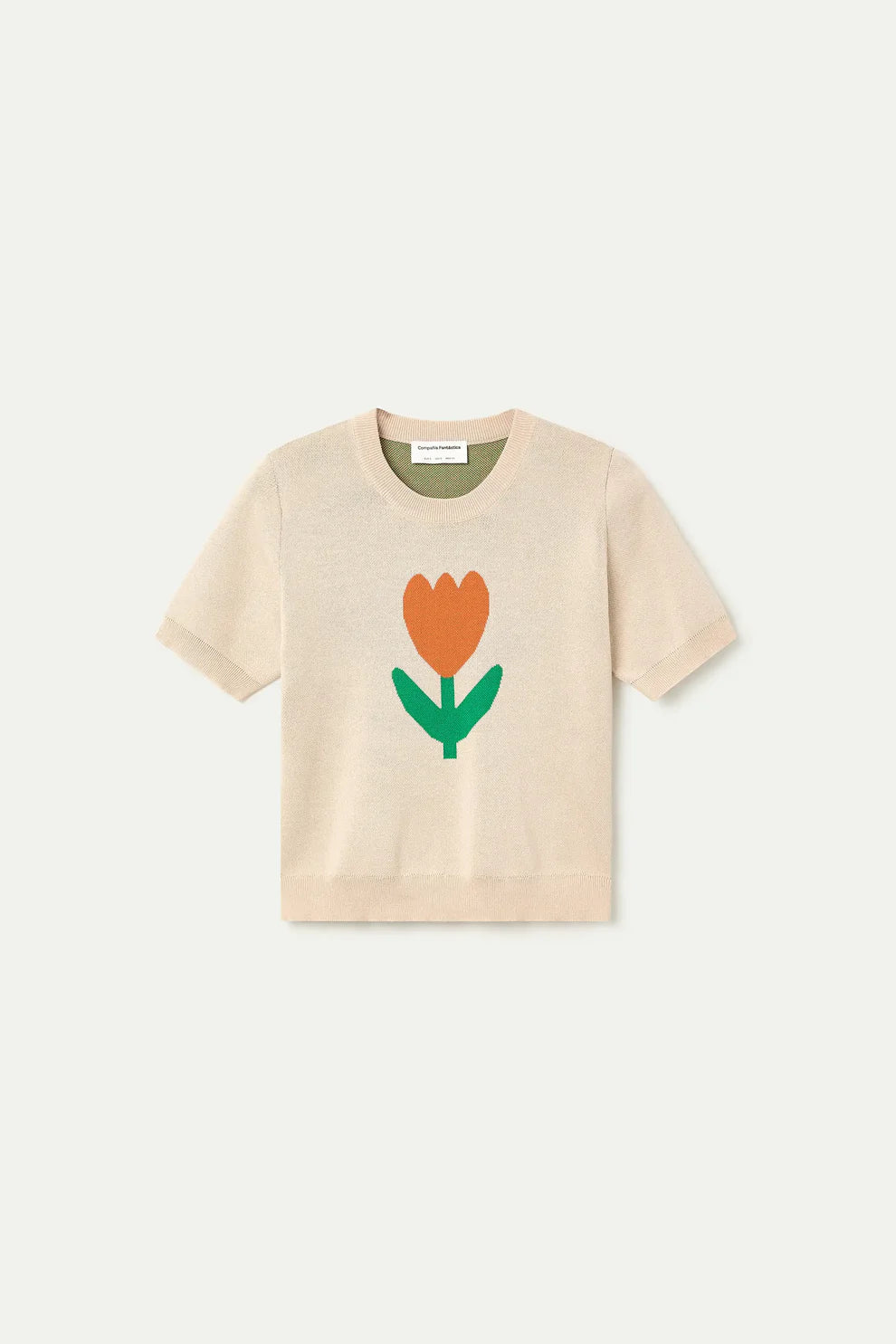 Pull Imprimé Tulipes Beige Compania Fantastica