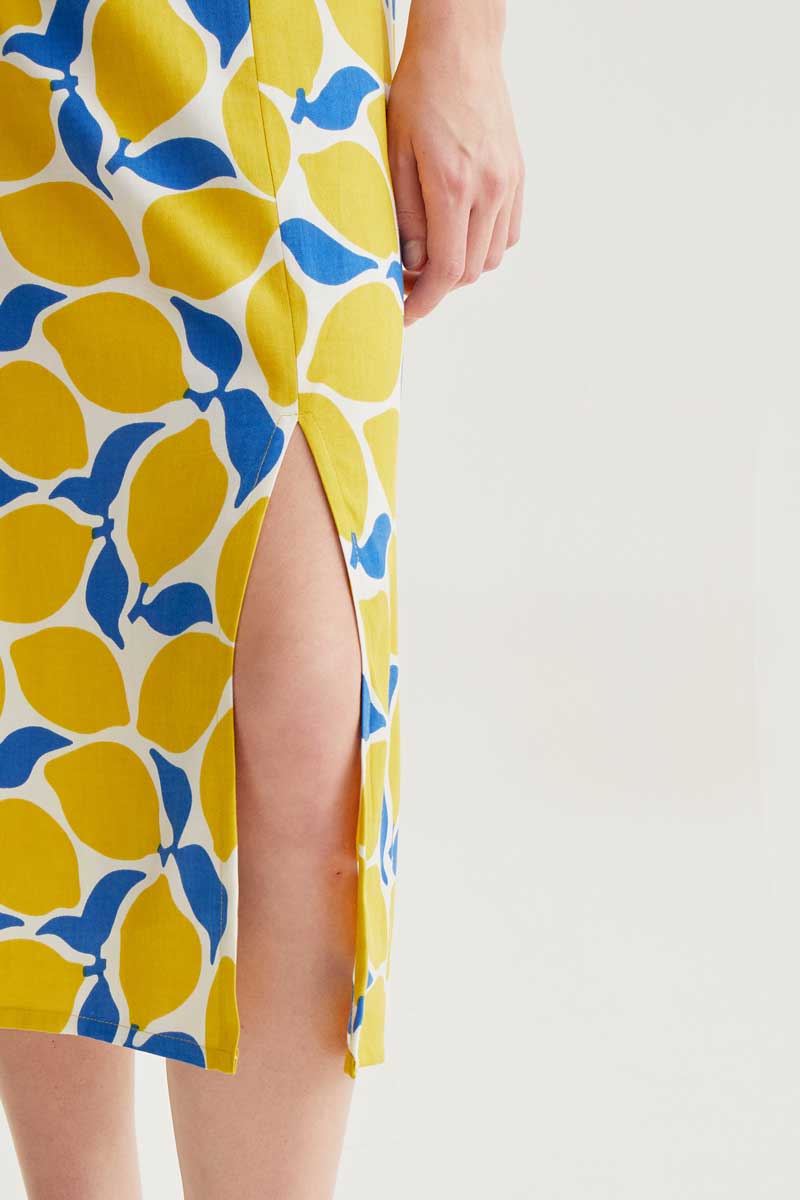 Compania Fantastica Yellow Multi Limone Skirt