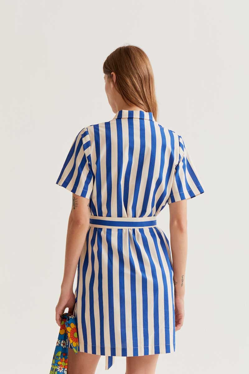 Robe Geneva Bleu & Ivoire Compania Fantastica