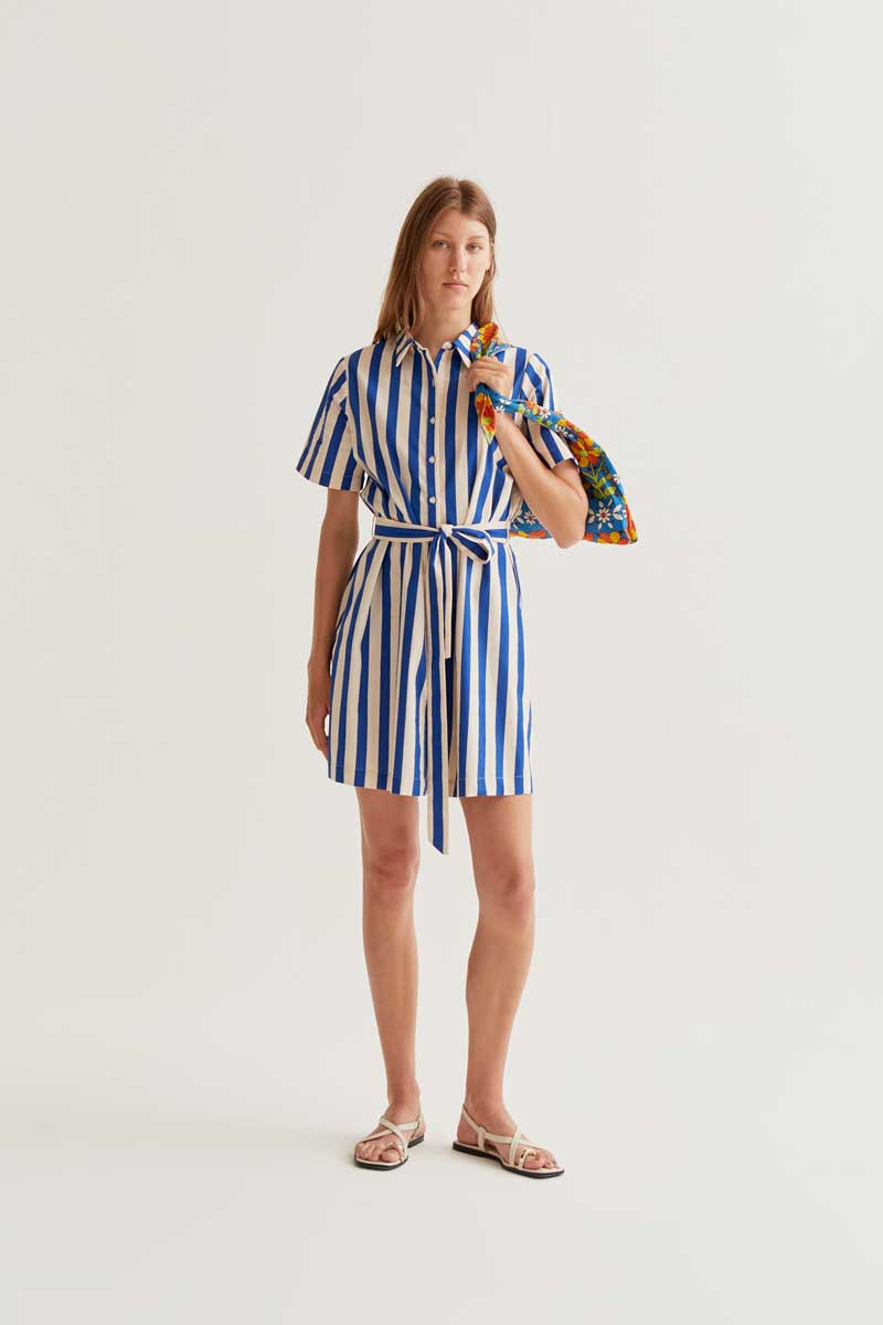 Robe Geneva Bleu & Ivoire Compania Fantastica