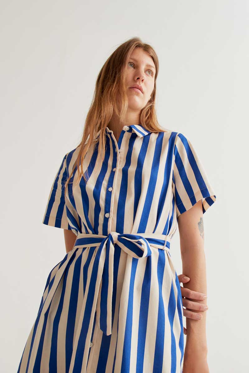 Robe Geneva Bleu & Ivoire Compania Fantastica