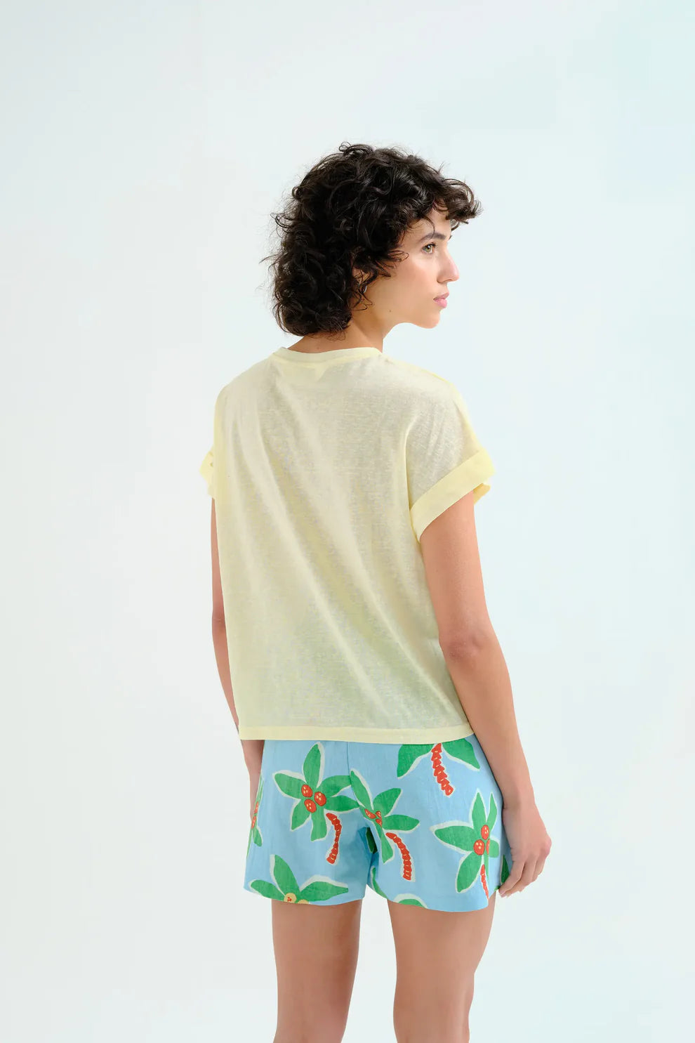Beige Tulips Print Jumper Compania Fantastica