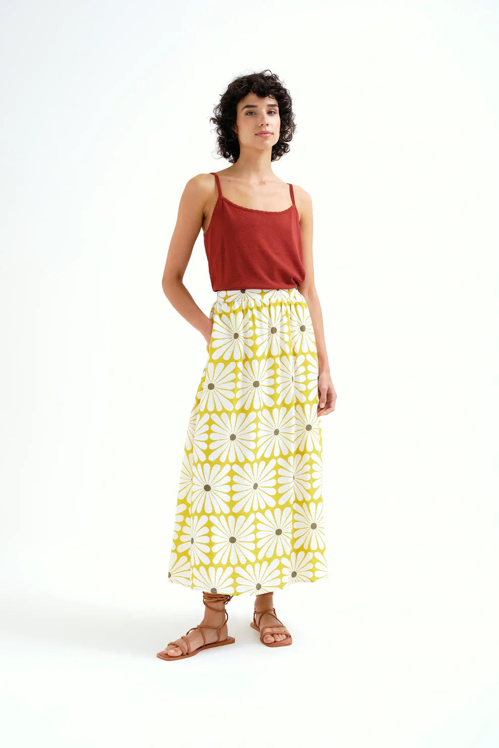 Compania Fantastica Olive Blossom Skirt