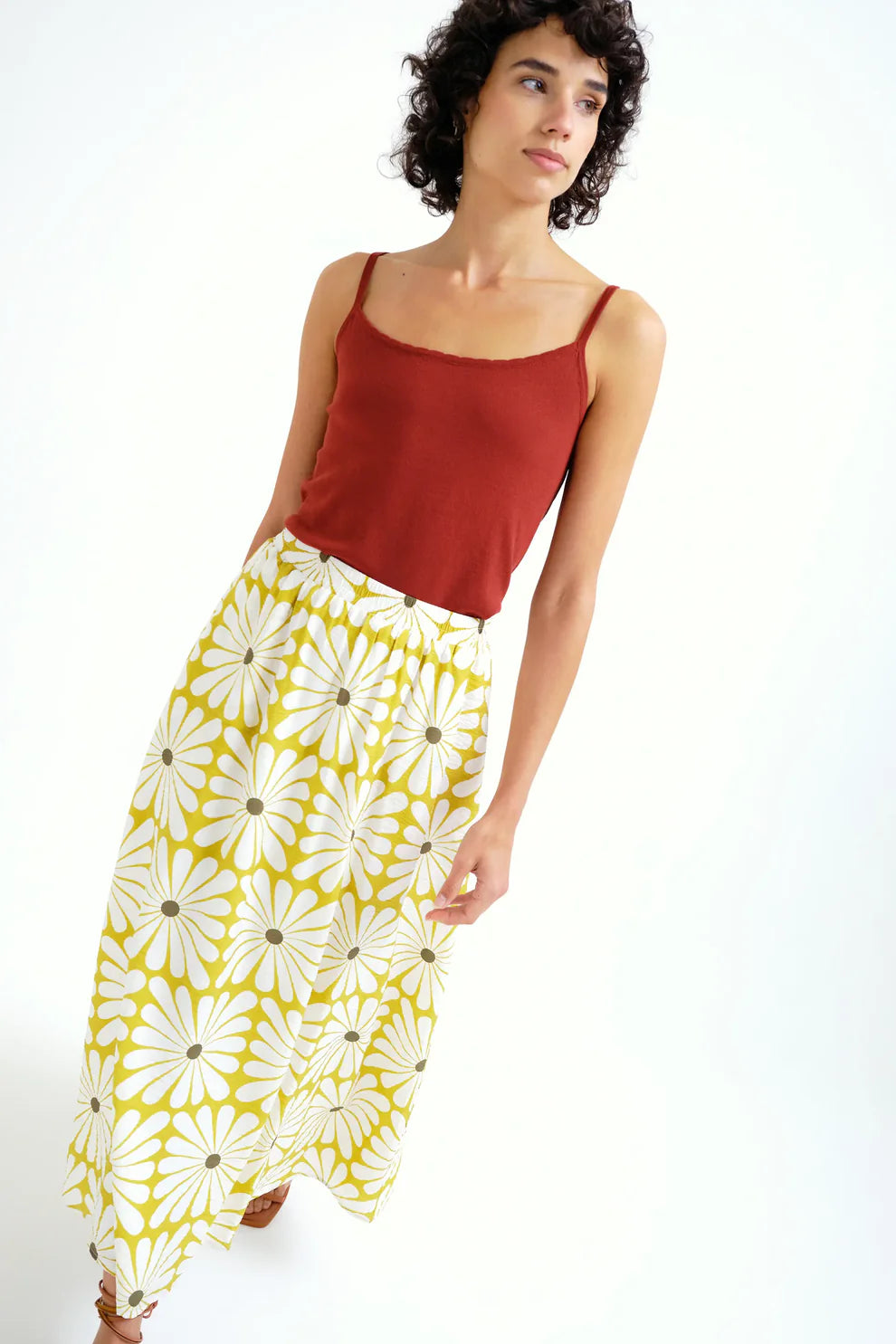 Compania Fantastica Olive Blossom Skirt