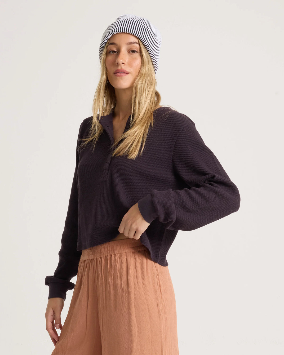 Chandail Ski Bum Henley Noir Volcom