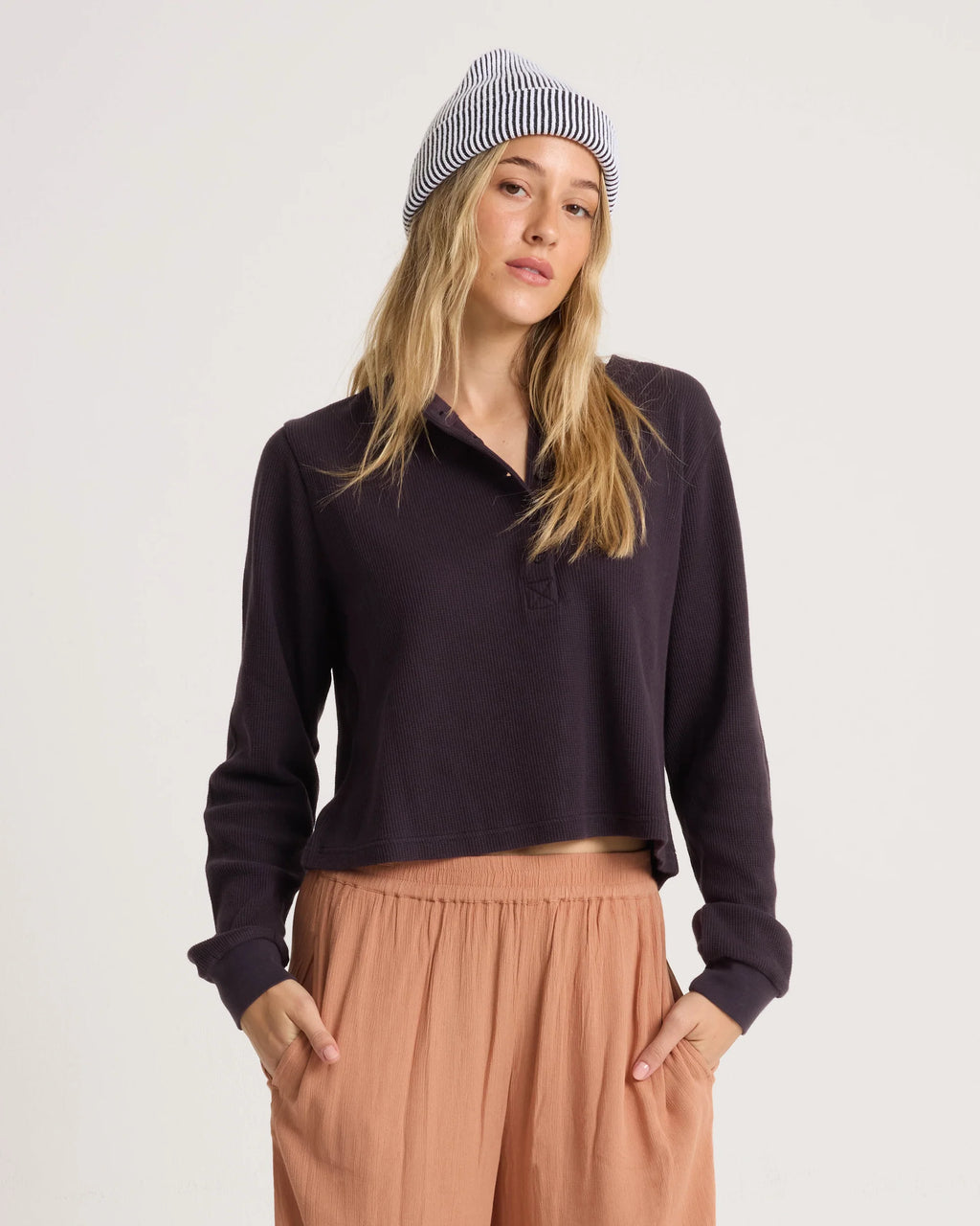 Chandail Ski Bum Henley Noir Volcom