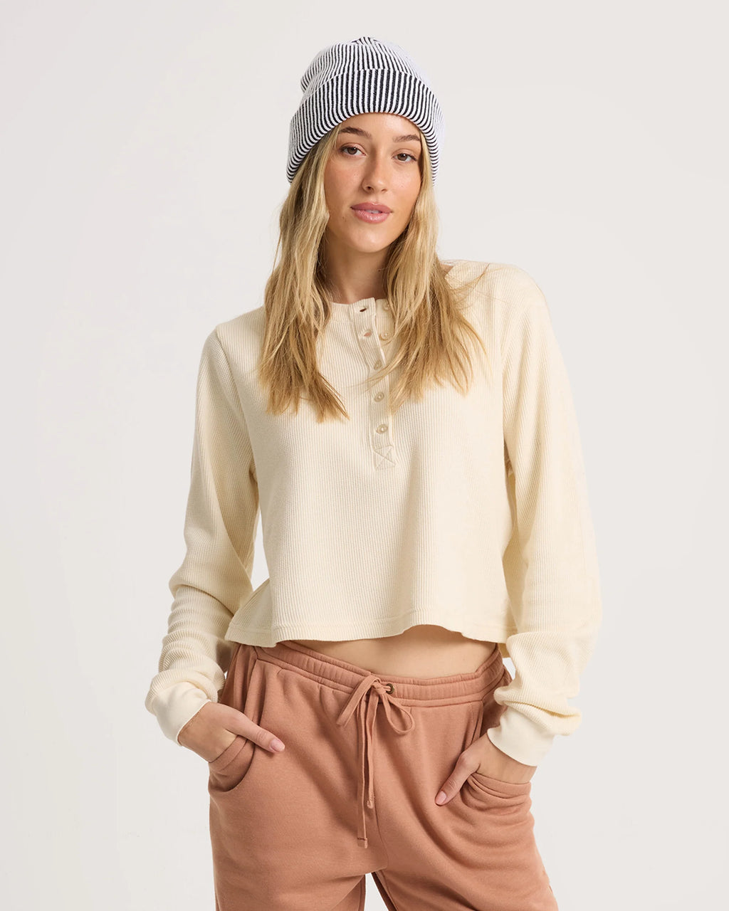 Chandail Ski Bum Henley Crème Volcom