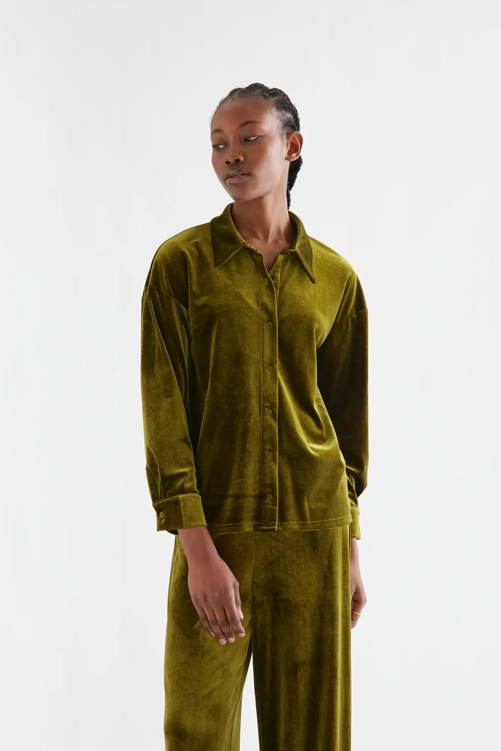 Chemise Terciopelo Vert Compania Fantastica