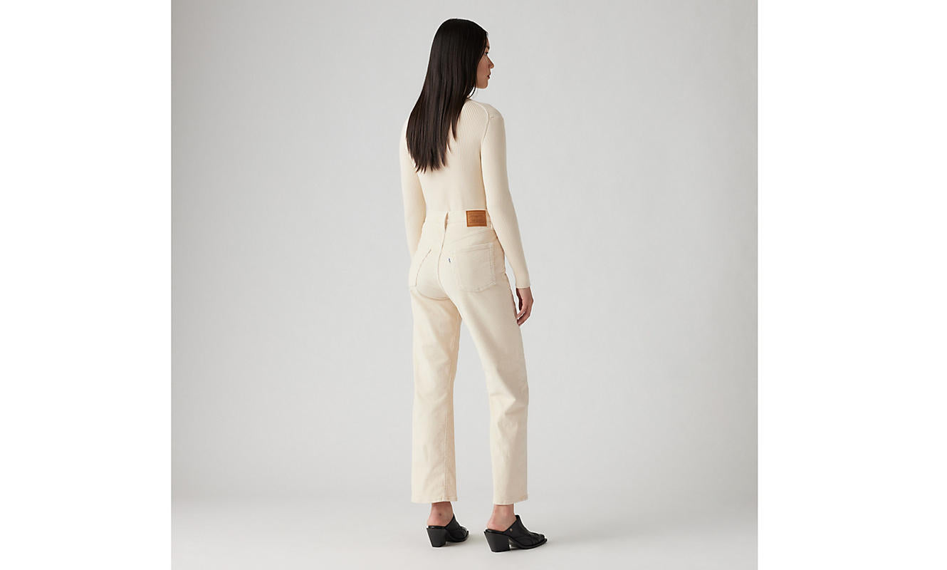 Levi's Ribcage Ankle Zip ND White Swan Jeans