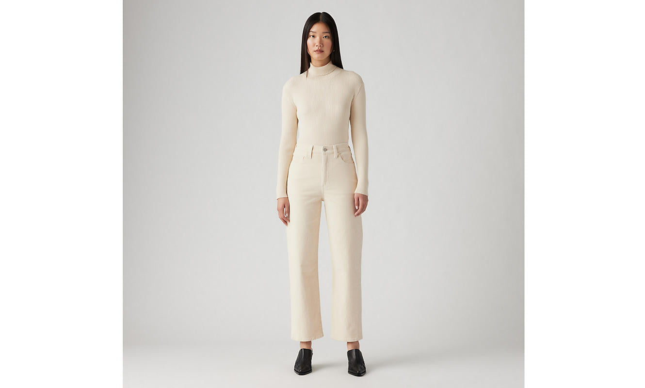 Levi's Ribcage Ankle Zip ND White Swan Jeans