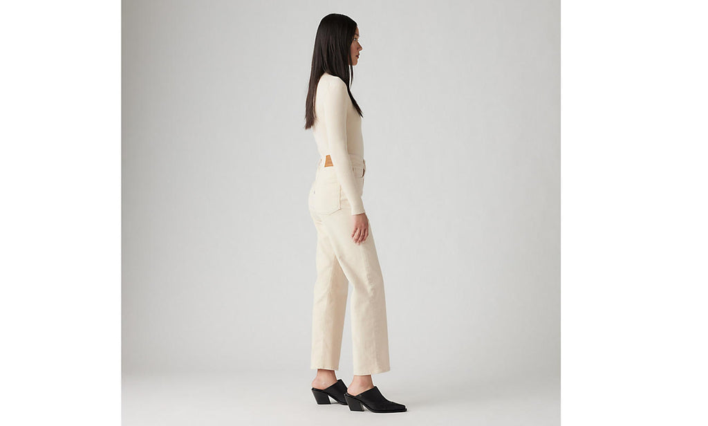 Levi's Ribcage Ankle Zip ND White Swan Jeans
