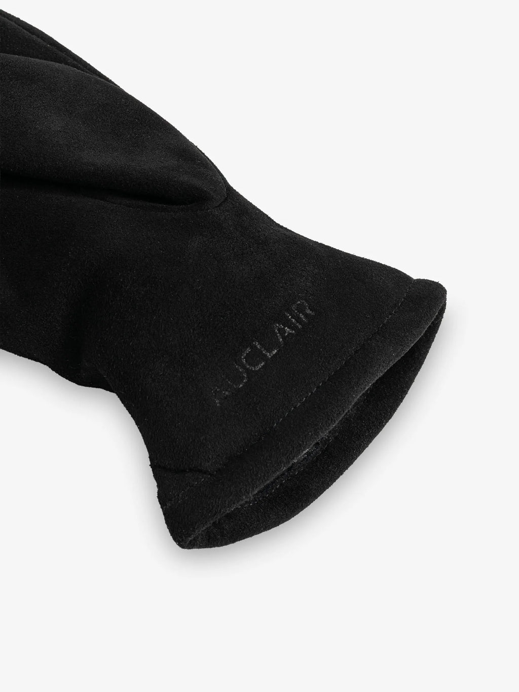 Auclair Women's Black Suede Half Gloves