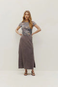 Jupe Pamerla Rib Charcoal Kuwalla Tee
