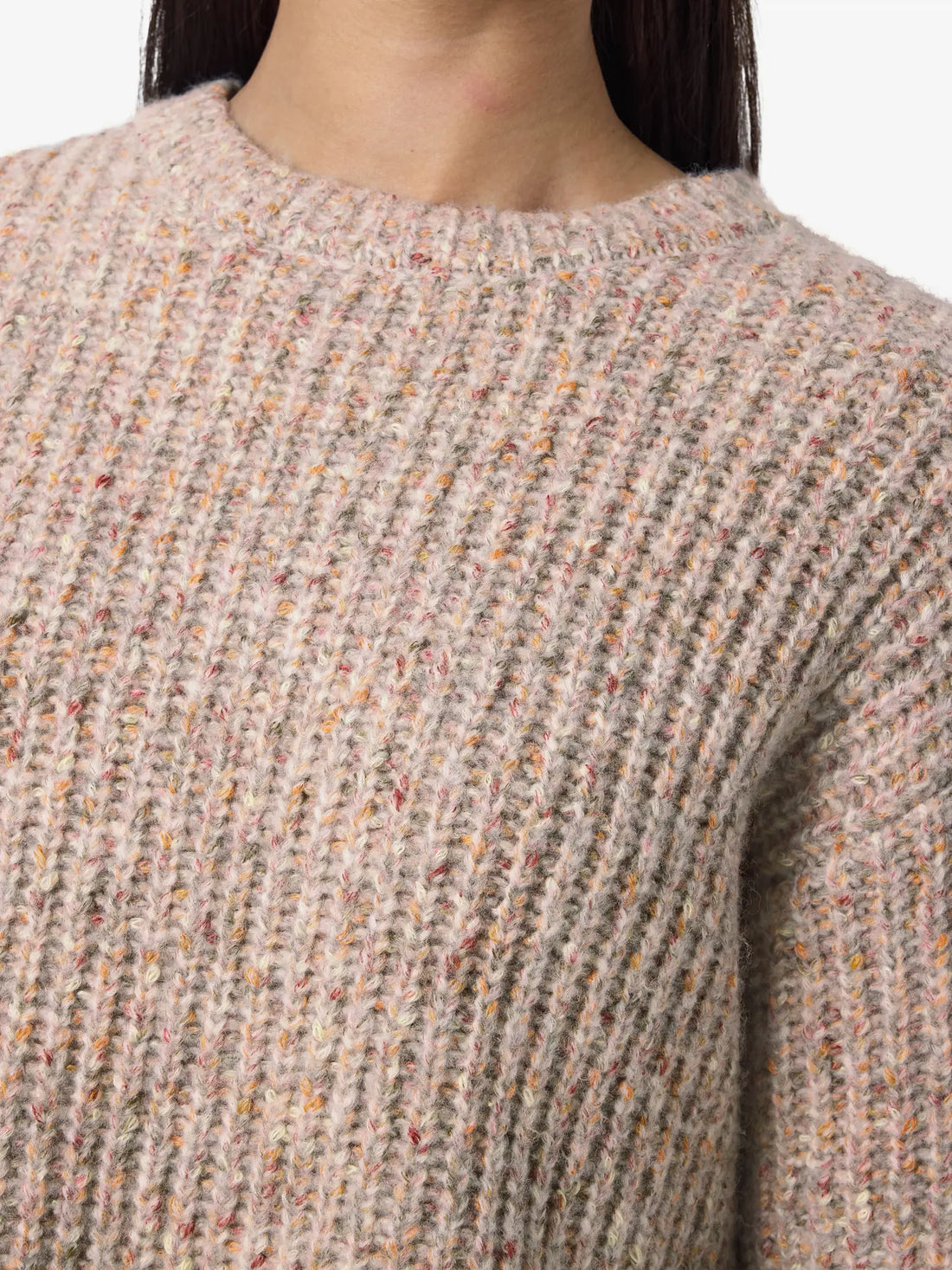 Pull Marl LS Beige Multi Pétille Noisy May