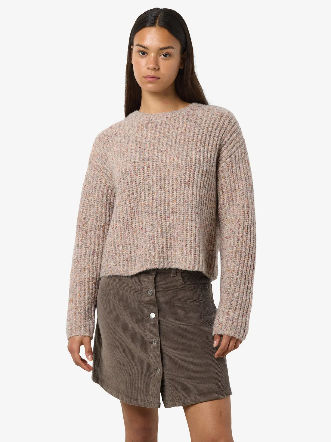 Pull Marl LS Beige Multi Pétille Noisy May