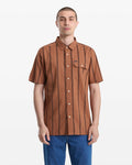 Chemise Whitworth SS Brun Clair Volcom