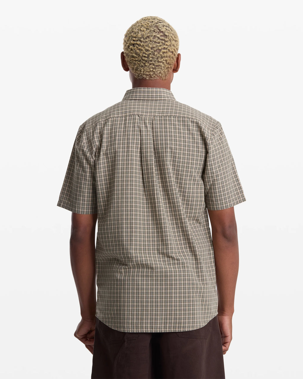Chemise Brewster SS Beige/Vert Volcom