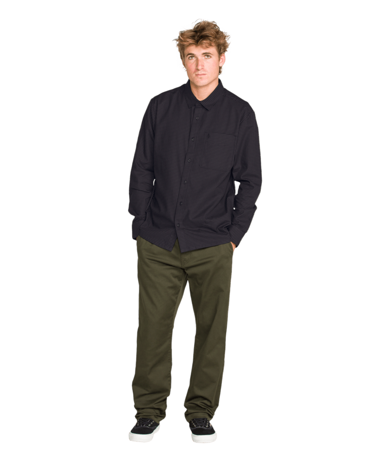 Chemise Glasnow LS Noir Volcom