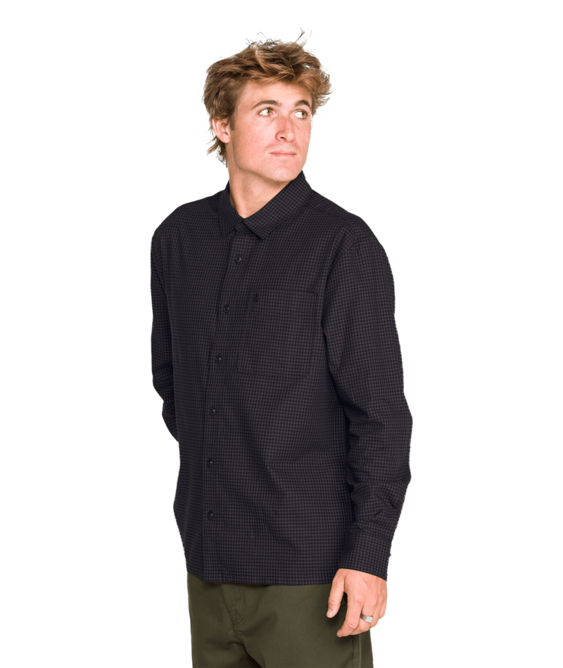 Chemise Glasnow LS Noir Volcom