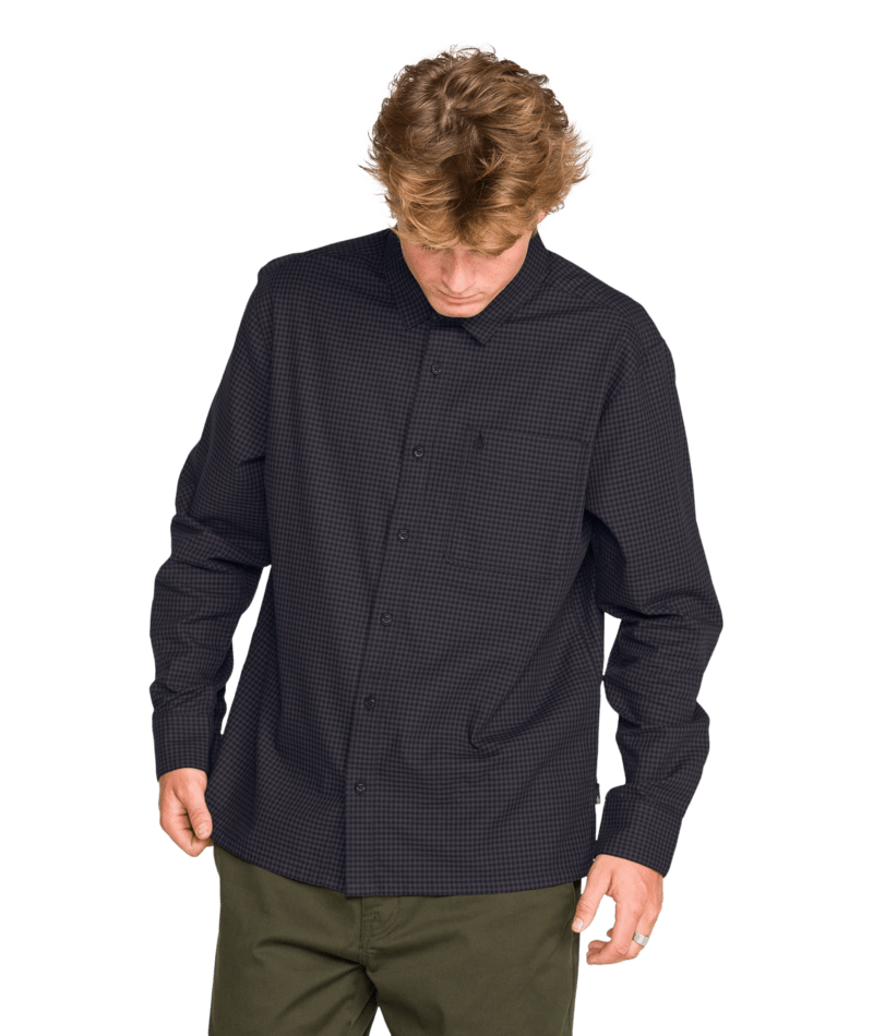 Chemise Glasnow LS Noir Volcom