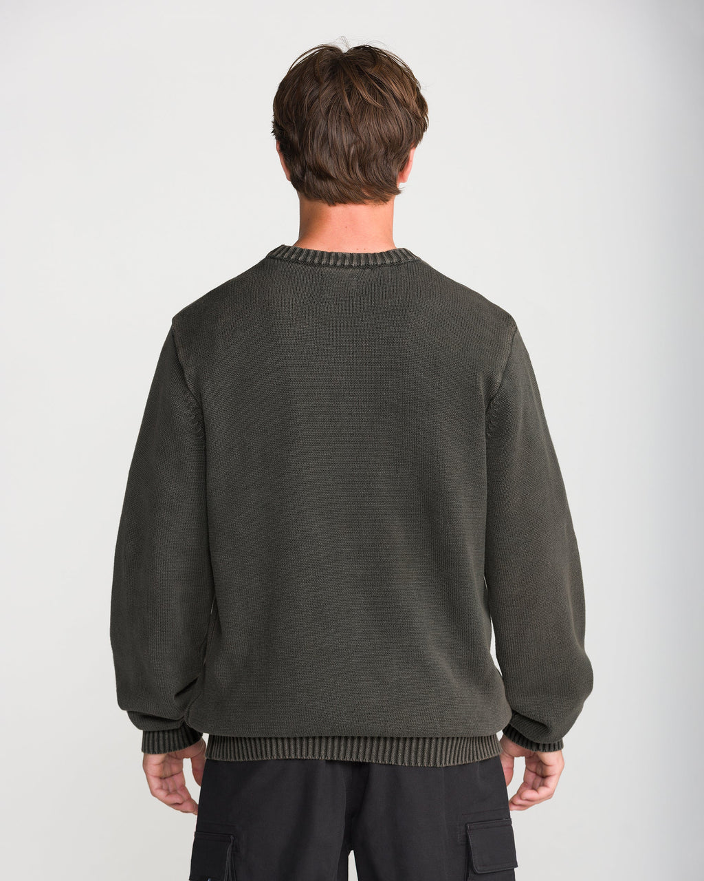 Chandail Bleached Crew Olive Volcom