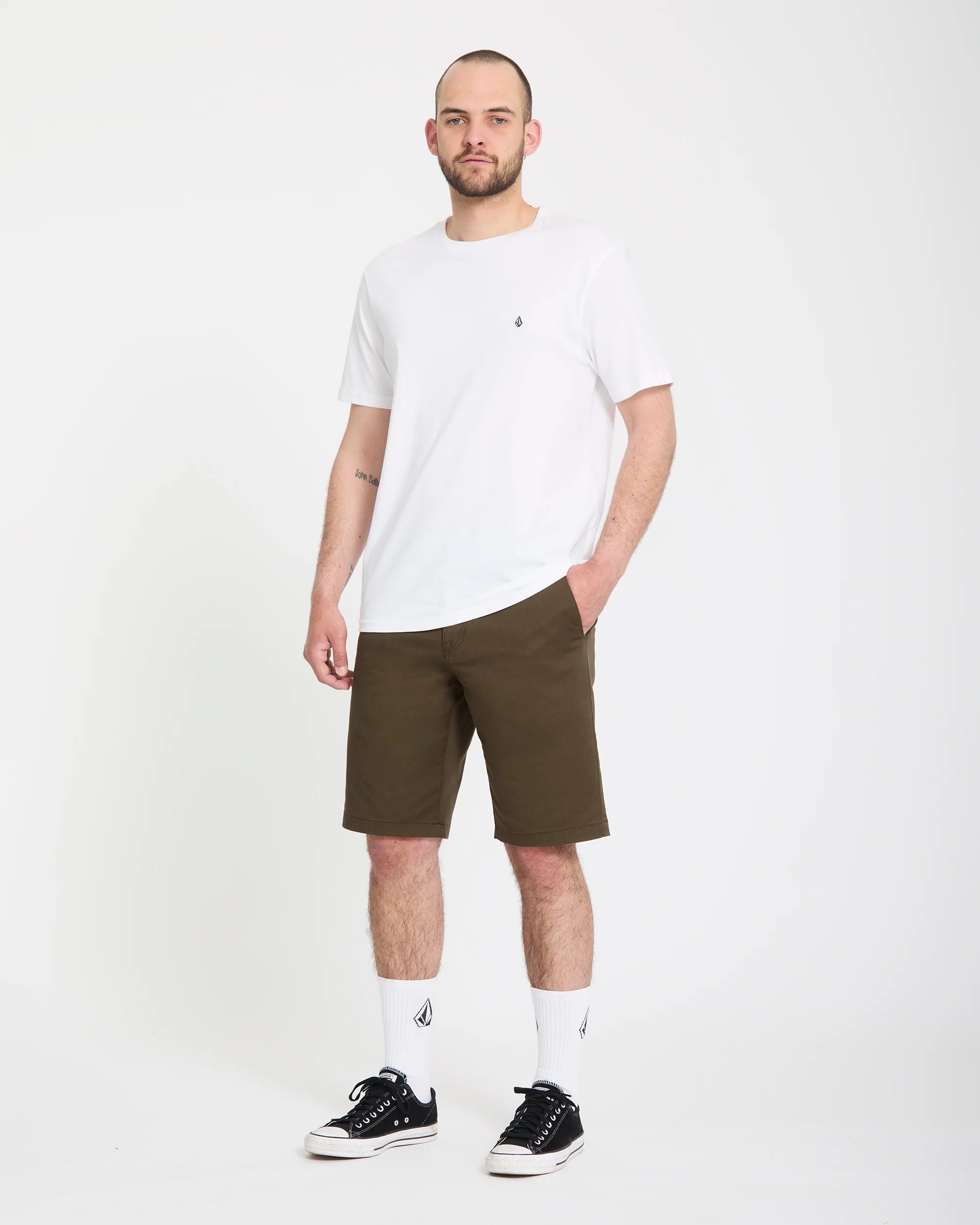 Short Frickin Modern Stretch 21 Khaki Volcom