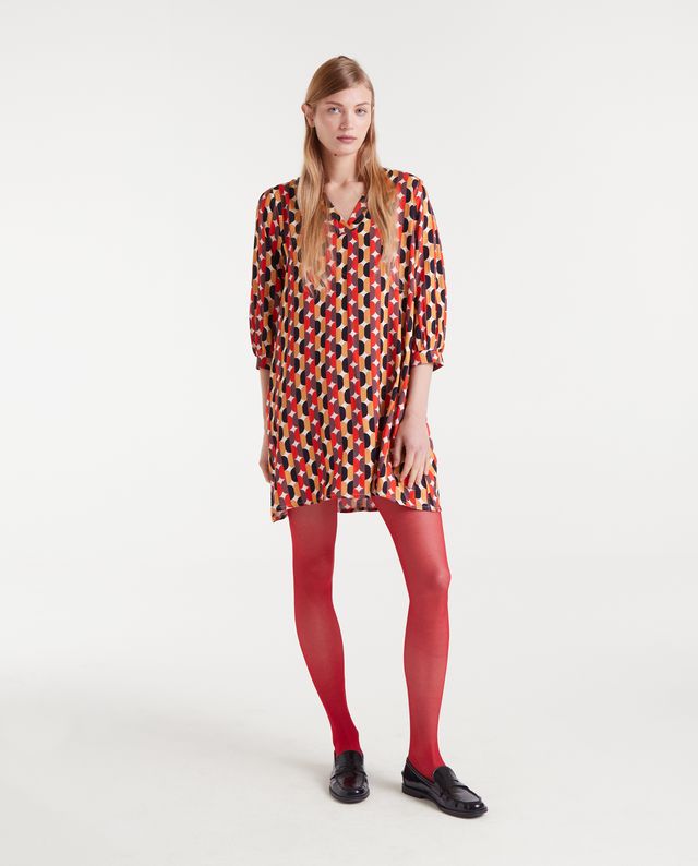 Tina Red Multi Compania Fantastica Dress