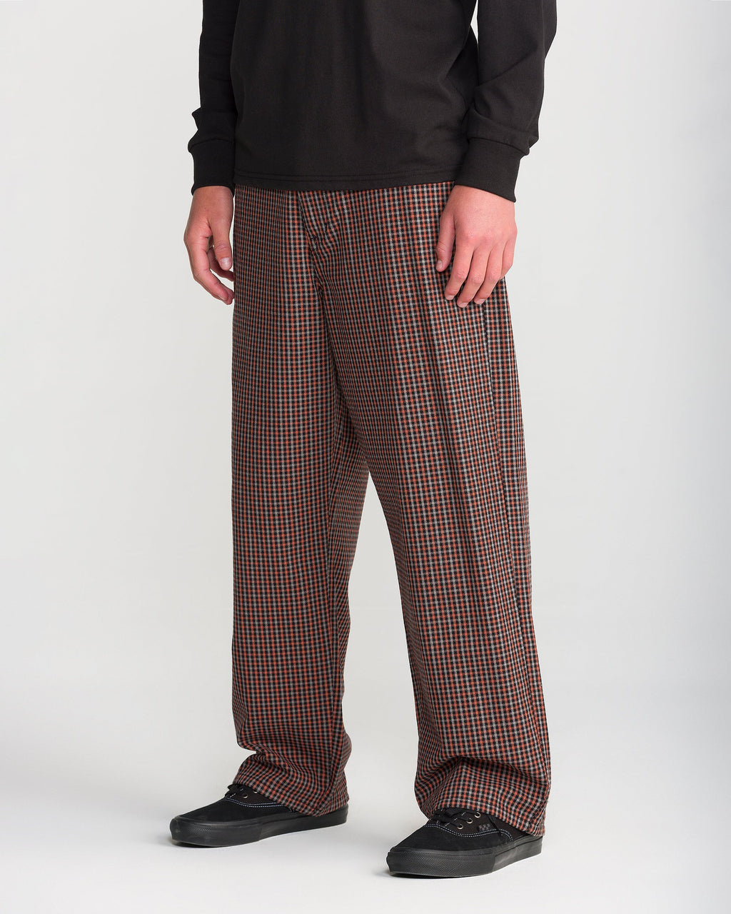 Pantalon Billow Plaid Brun Patina Volcom