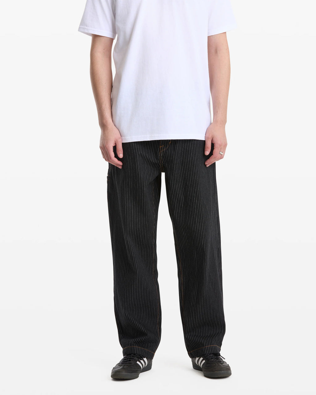 Volcom Dialed Work Black Striped Pants