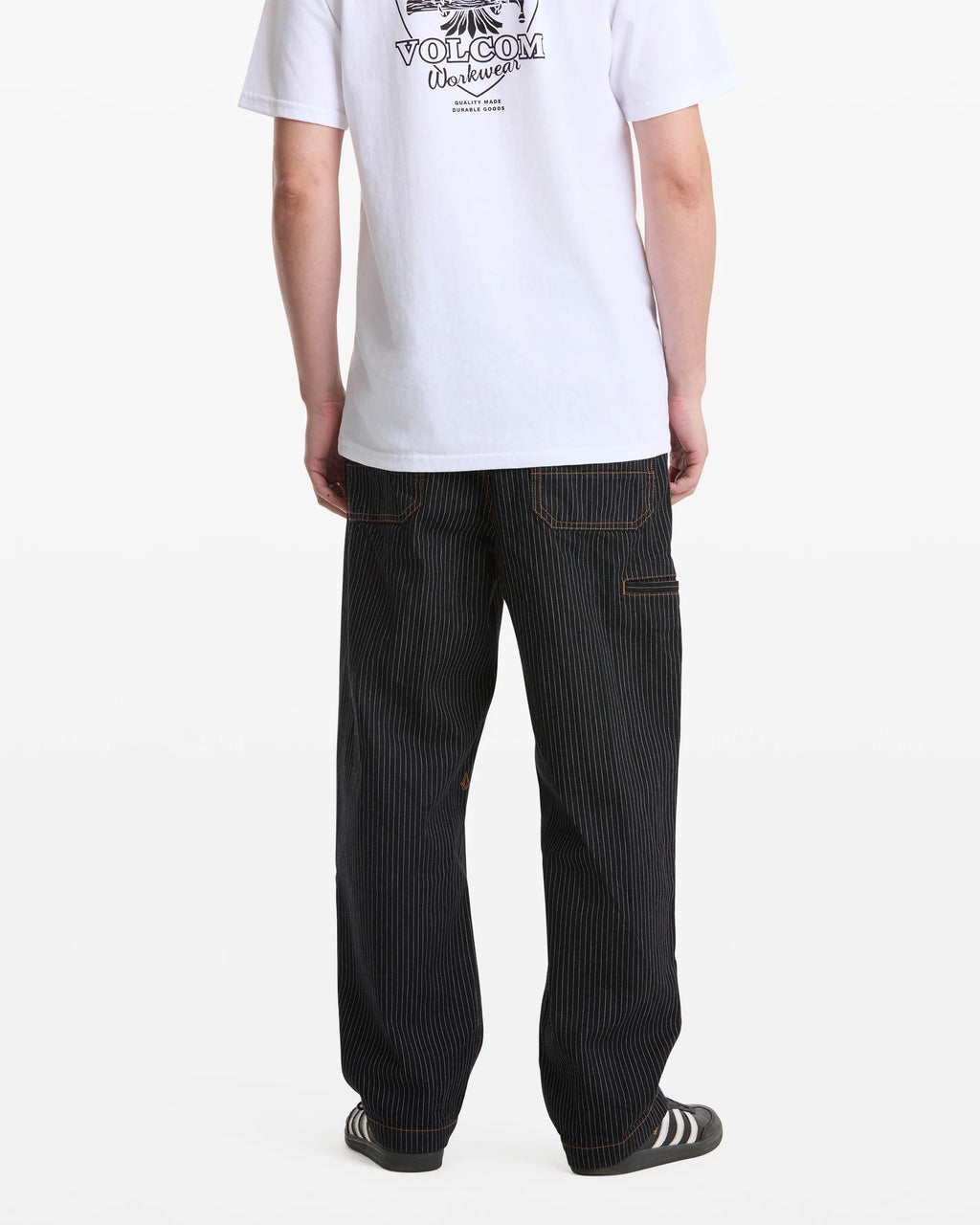 Volcom Dialed Work Black Striped Pants
