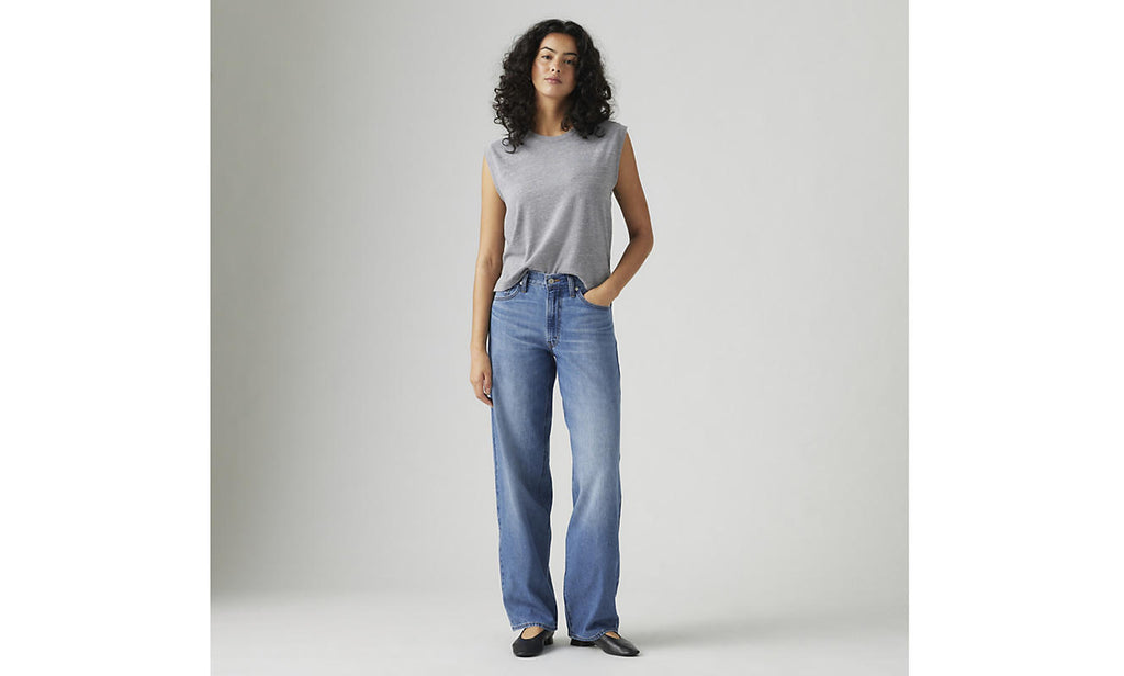 Levi's Heavy Check Dad Baggy Jeans