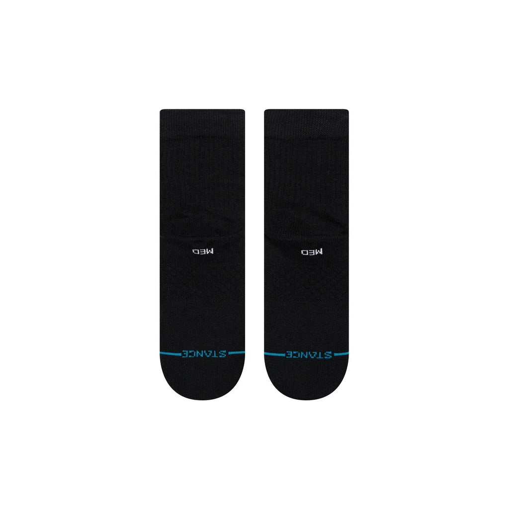 Bas NBA Logoman Quarter Noir Stance