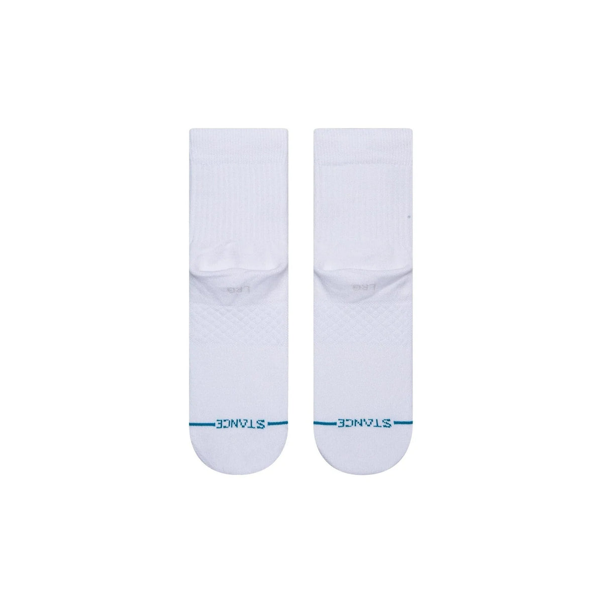 White NBA Logoman Quarter-Length Socks