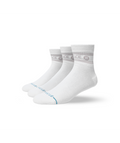 Stance White Vital Quarter 3 Pack Base