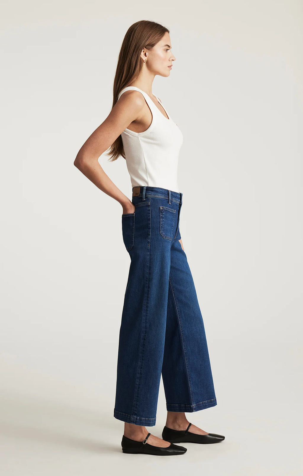 Paloma Jeans Navy Mid Shaded Flex Blue Mavi Jeans