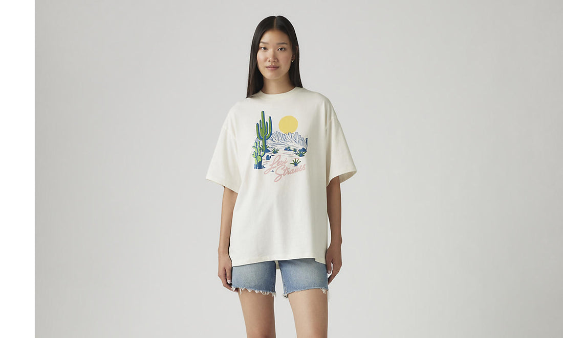 T-Shirt Graphic Americana Desert Scene Egret Levi's