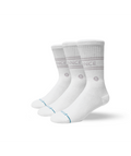 Stance Vital 3 Pack Crew Socks White