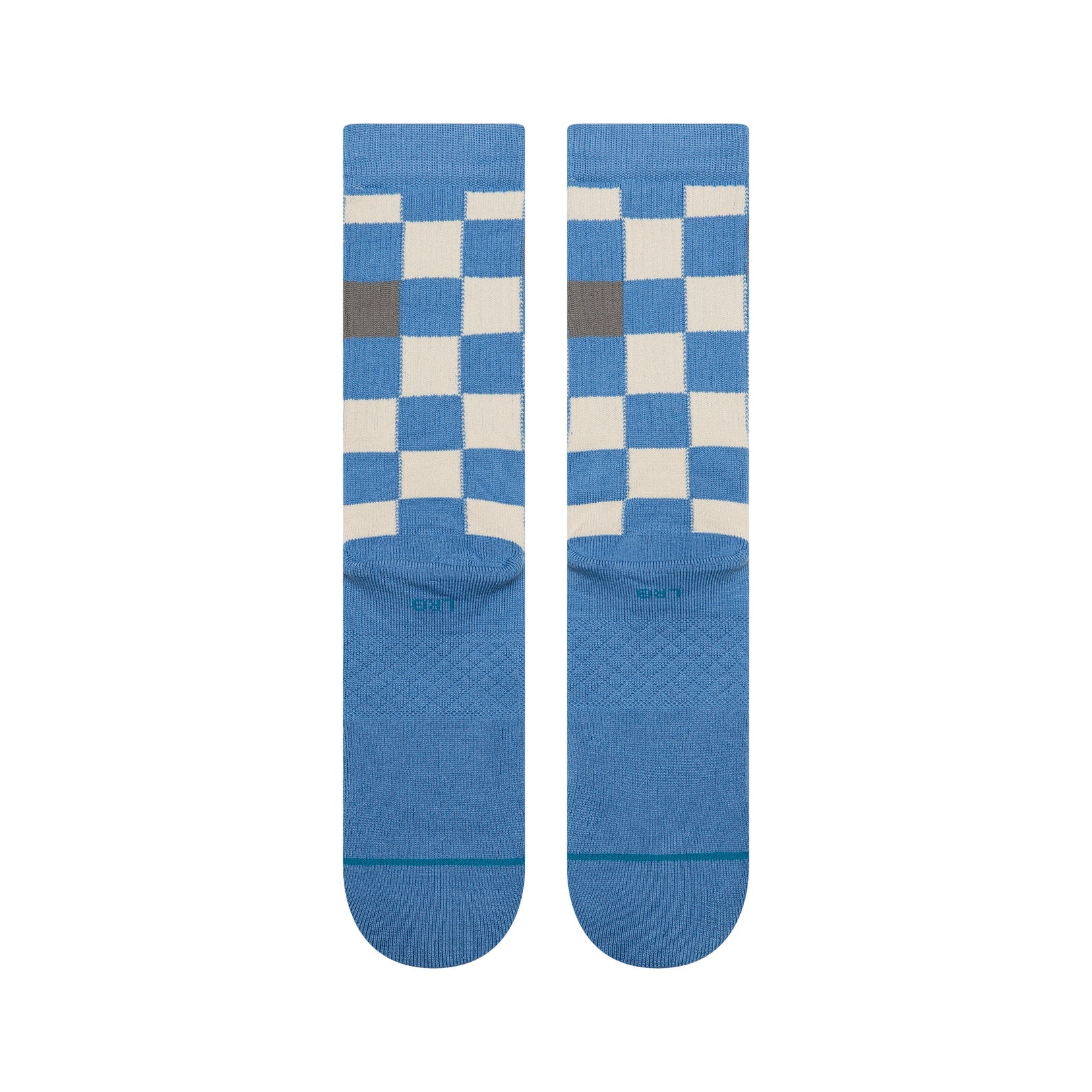 Bas Chef Check Capri Bleu Stance