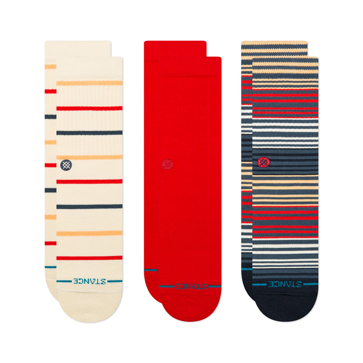 3 Pack Boardwalk Multi Stance Low Cut Socks