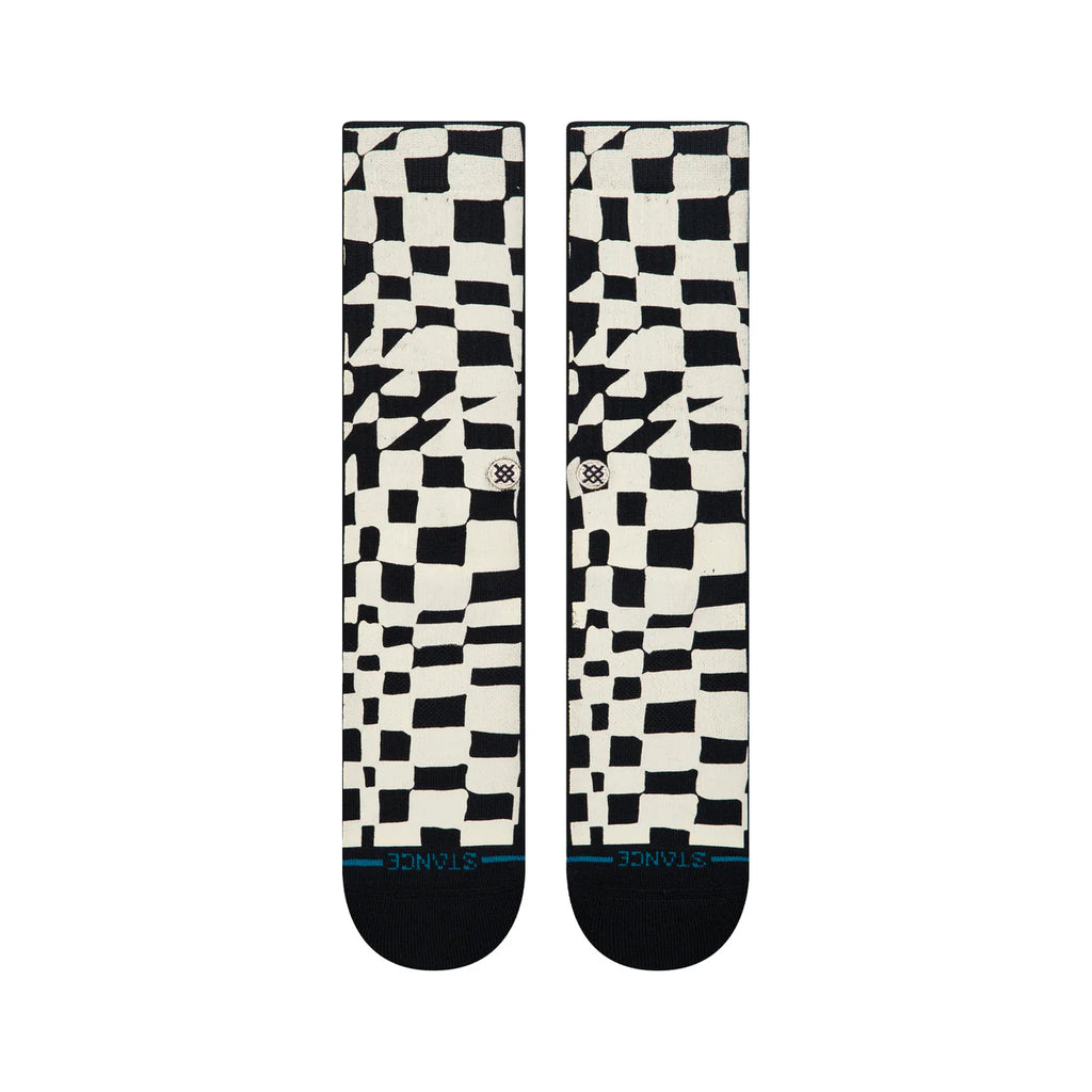 Black Stance Wave Check Socks