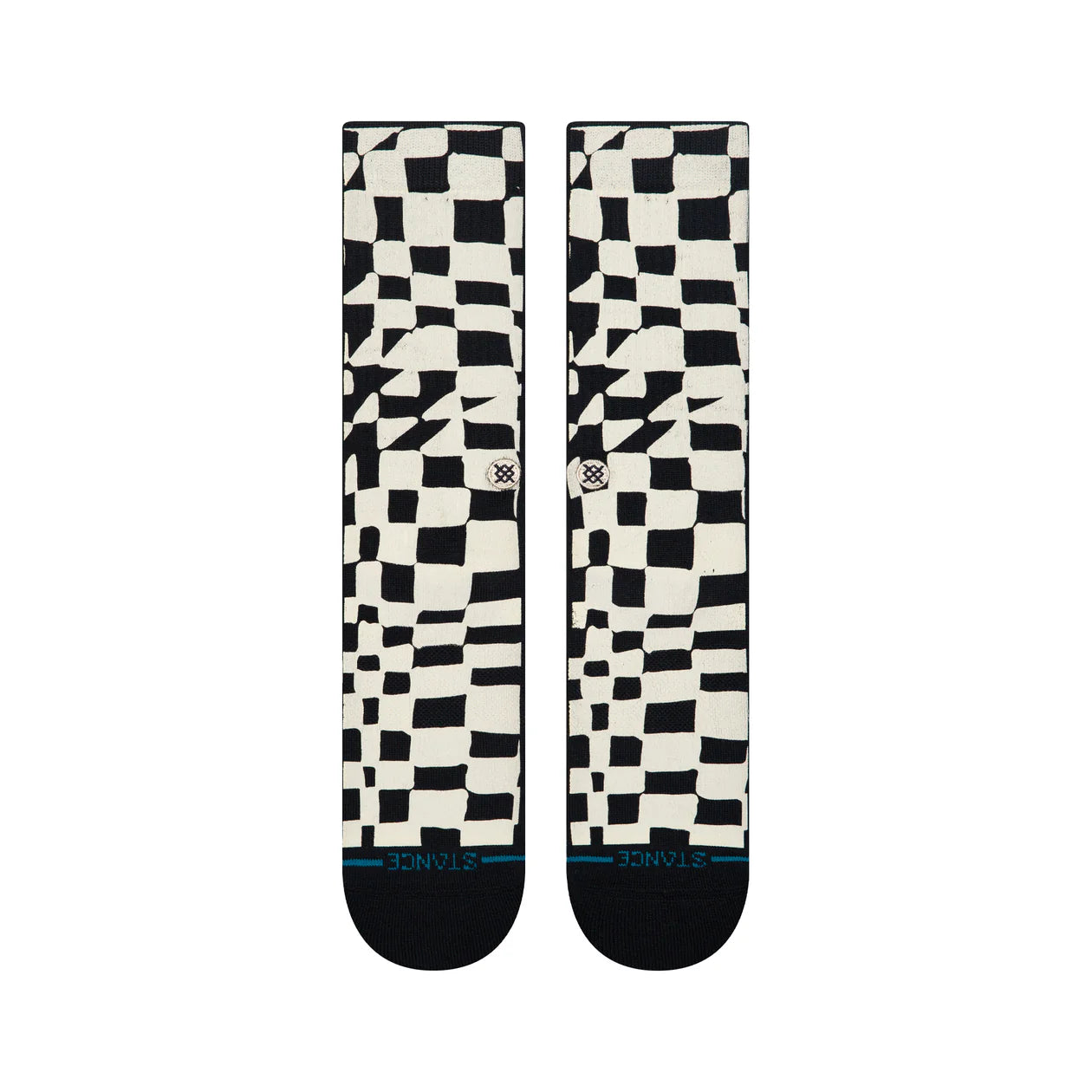 Black Stance Wave Check Socks