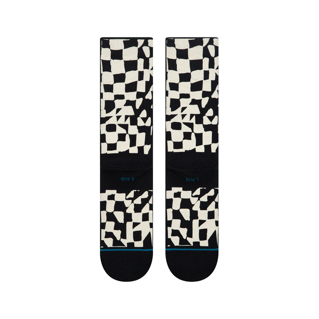 Black Stance Wave Check Socks