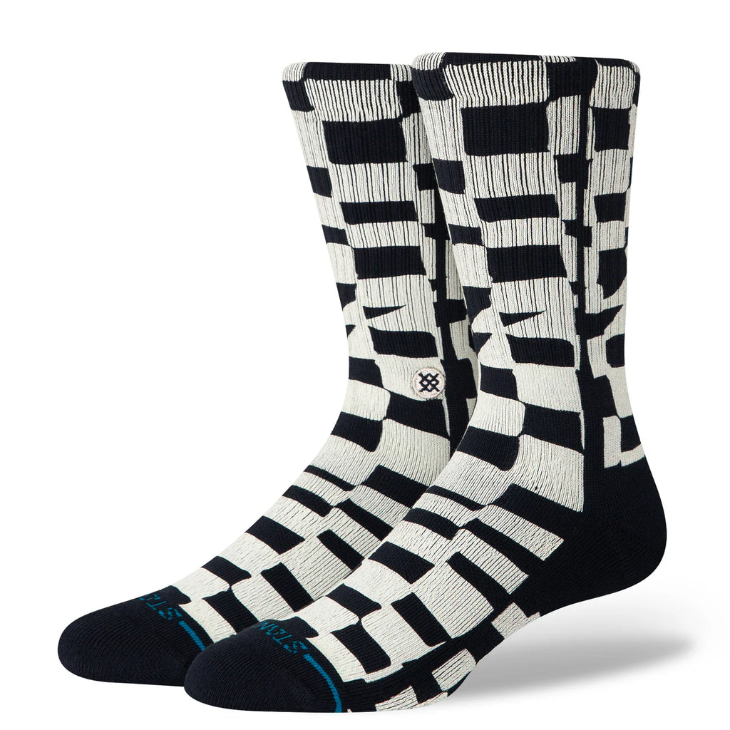 Black Stance Wave Check Socks